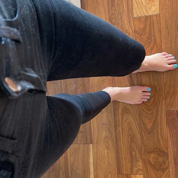 L’Agence waxed navy blue skinny jeans ‘25’ - Picture 11 of 12